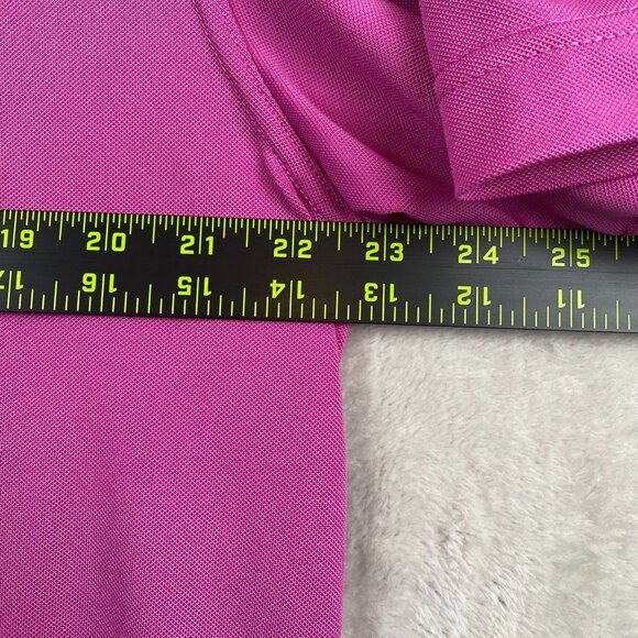 Humane Society of Rome Polo Shirt Large Pink Monterey Club with Bank Logo on Sle - Picture 4 of 9